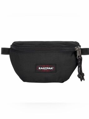 Eastpak Black Belt Bag with Red Logo Accent